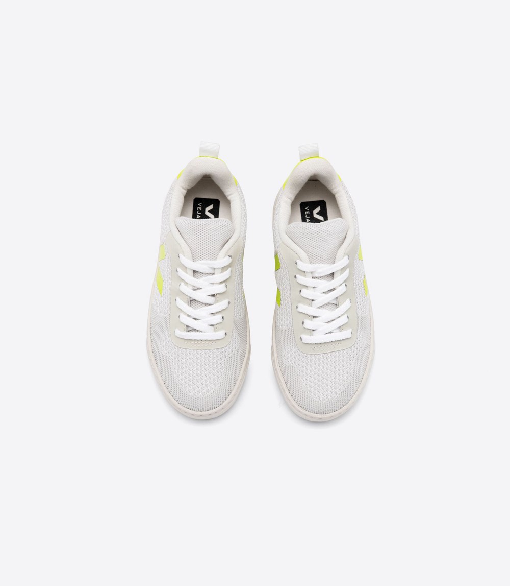 Veja Trainers Kids White - V-10 Malha - HVIP-58479